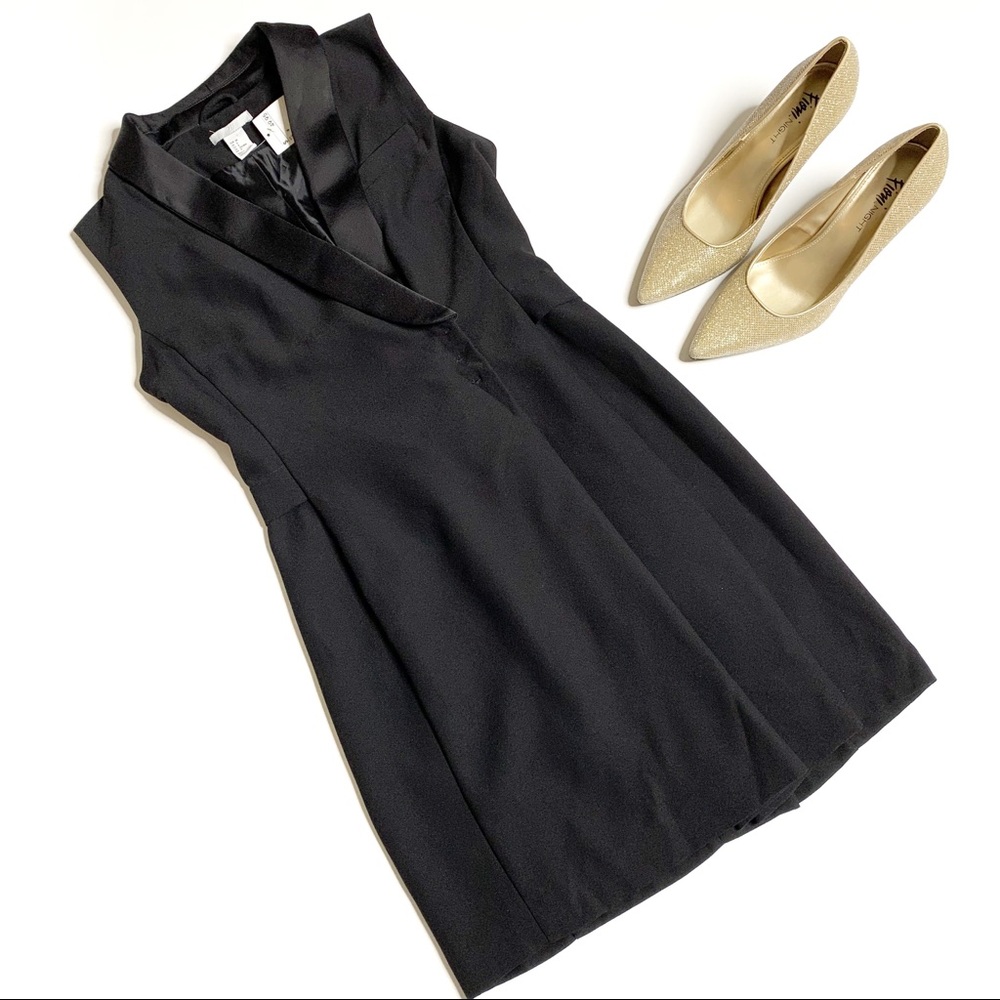 H&M BLACK TUXEDO DRESS